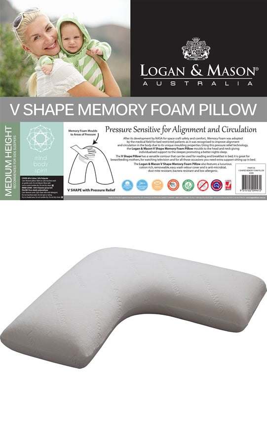 Logan and mason shop v shaped pillow