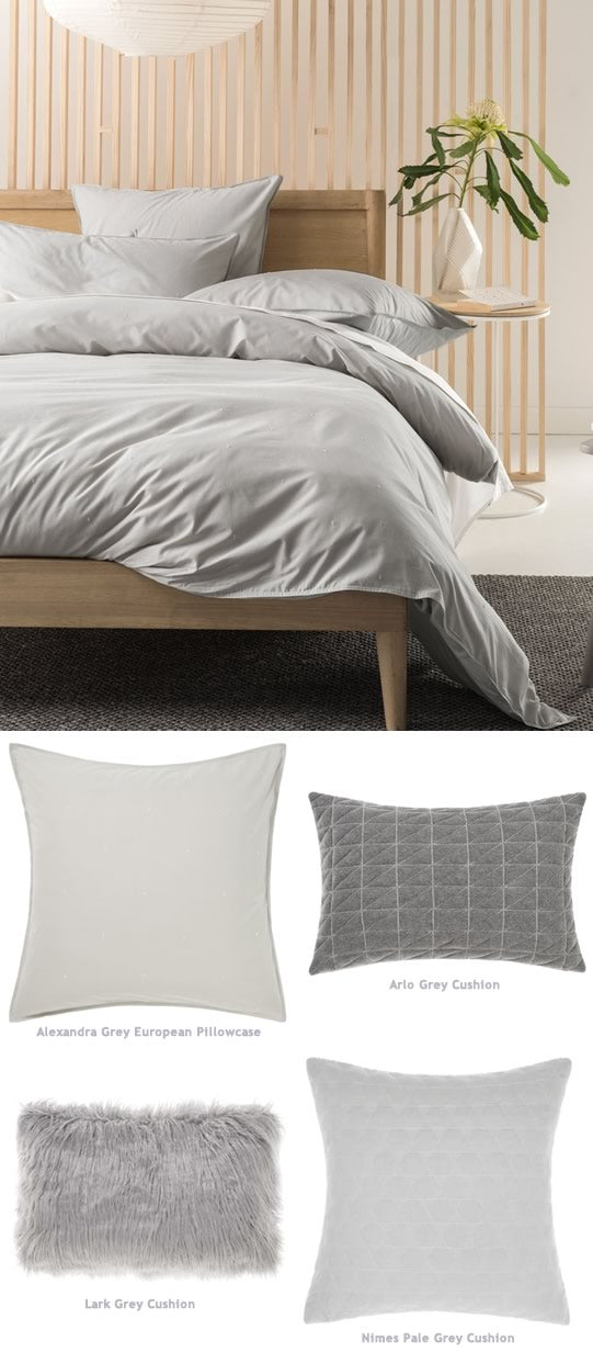 Alexandra Grey Bed Linen by Linen House Cottonbox Pty Ltd