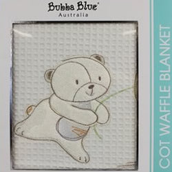 Bubba blue cot outlet waffle blanket