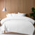 Bamboo Cotton Double Stitched White Quilt Cover Set by Accessorize