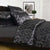 Hutton Black Quilt Cover Set by Accessorize