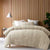 Seersucker Natural 3pc Comforter Set by Accessorize