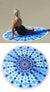 Round Santorini Beach Towel by Odyssey Living