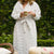 Emma White Quilted Robe by Angads