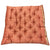 Hand Tucking Silk Peach Padded Floor Cushion by Angads