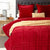 Lush Crimson Hand Quilted Comforter Set by Angads