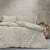 Cabo Cotton Stonewashed Coconut Milk Quilt Cover Set by Ardor