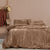 Vivienne Champagne Crushed Velvet Quilt Cover Set by Ardor