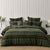 Avery Forest Green Quilt Cover Set by Bianca