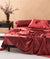 Satin Red Sheet Sets by Deco