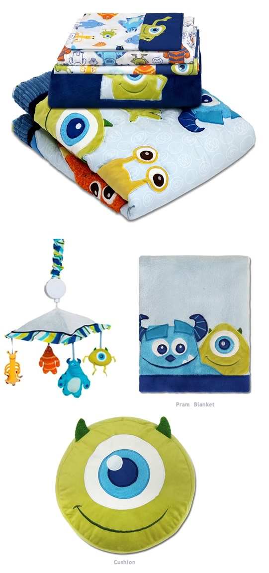 Monsters inc store crib bedding