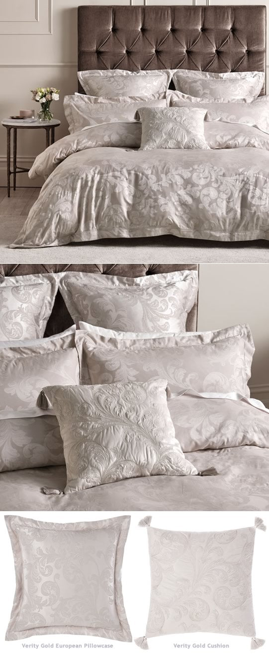 Verity Gold European Pillowcase by Linen House Cottonbox Pty Ltd