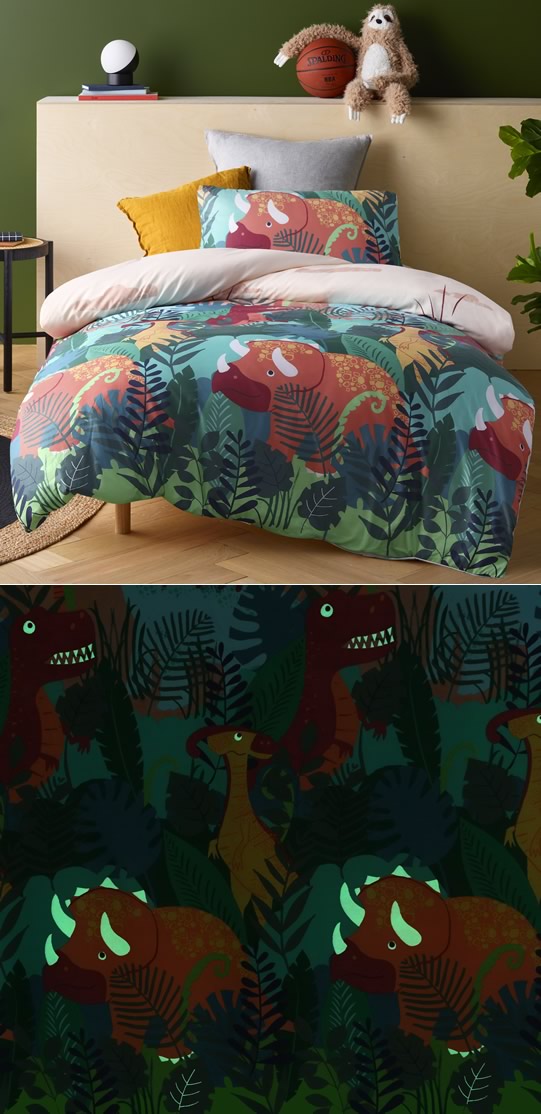 Dinosaur quilt clearance cover single