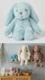 Aqua Bunny Plush by Jiggle & Giggle