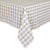 Ginny Beige Check Gingham Tablecloth by J Elliot