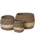 Kenya Set of 3 Natural Baskets by J Elliot