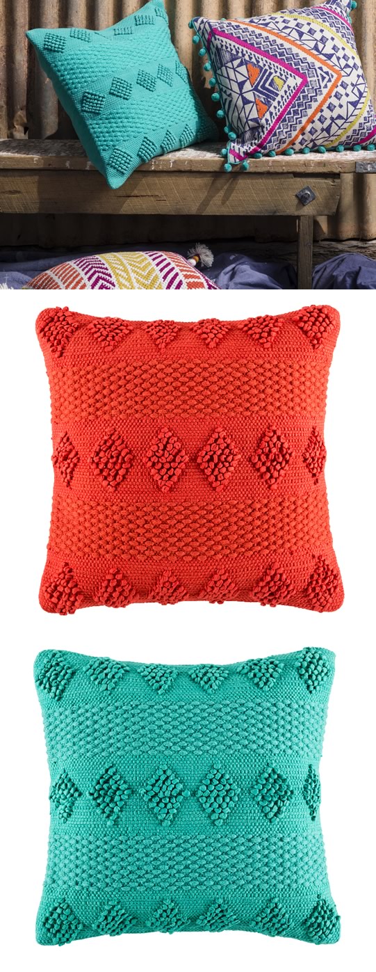 Weverly Orange Cushion 50 x 50cm by Kas Cottonbox Pty Ltd