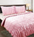 Ruched Pink Quilt Cover Set by Kingtex