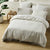 Chiltern Vanilla Quilt Cover Set by Linen House