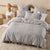 Ferrara Charcoal Quilt Cover Set by Linen House