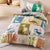 Prehistoric Patchwork Quilt Cover Set by Linen House Kids