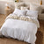 Nimes White Natural Bed Linen by Linen House