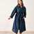 Nimes Navy Short And Long Robes by Linen House