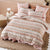 Cassis Coral Quilt Cover Set by Linen House