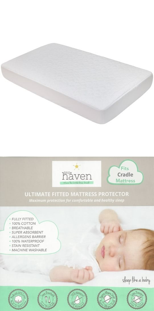 Cradle mattress hot sale protector