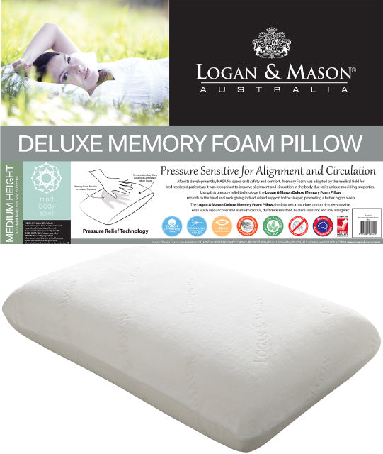 Logan and mason memory foam clearance pillow