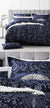 Oakland Navy Quilt Cover Set by Logan & Mason