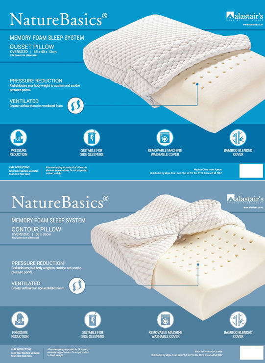 Alastair's memory clearance foam pillow