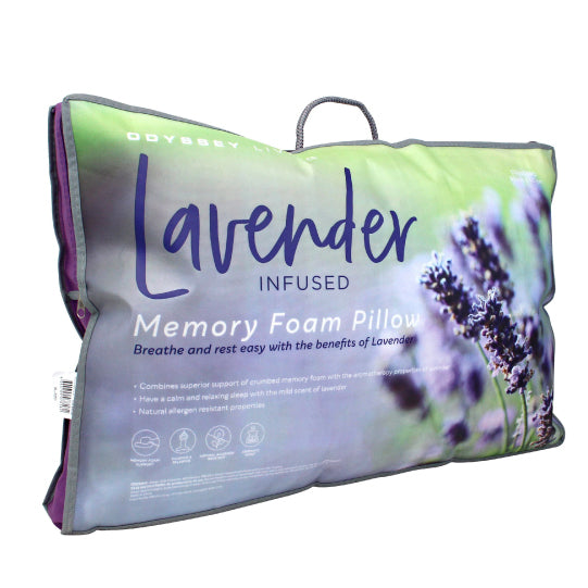 Lavender infused memory foam pillow best sale