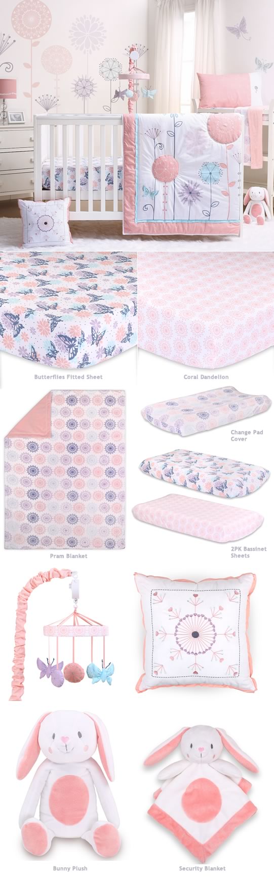 5 piece cot bedding set online