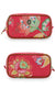 Red Jambo Flower Small Square Beauty Bag by Pip Studio