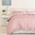 Balmain Bamboo Cotton Blush Quilt Cover Set 1000TC Hotel by Royal Comfort