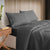 Kensington Charcoal 1200TC Cotton Sheet Set Stripe Hotel by Royal Comfort