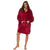 Snug Red Hoodie Nightwear Reversible Fleece 750GSM by Royal Comfort