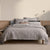 Abbotson Ticking Stripe Carbon Bed Linen by Sheridan