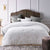 Dotty Clip White 3pc Comforter Set