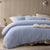 Parquet Snooze Blue Cotton Quilt Cover Set