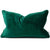 Carla Emerald Velvet Feather Filled Lumbar Cushion (35 x 55cm)