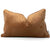 Carla Honey Velvet Feather Filled Lumbar Cushion (35 x 55cm)