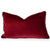 Carla Ruby Velvet Feather Filled Lumbar Cushion (35 x 55cm)