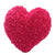 Cloud Francesca Hot Pink Heart Cushion