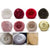 Rosette Velour Round Cushion (40cm Dia)