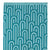 HiLo Beach Towel Arcade Turquoise (90 x 170cm)