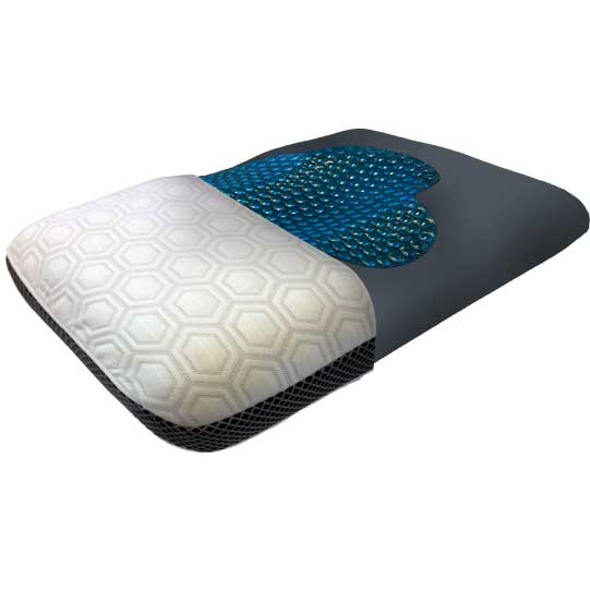 Eclipse Contour Bamboo Charcoal Infused Memory Foam Pillow by Bas Phillips Cottonbox Pty Ltd