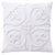 Ella White Cotton Chenille Cushion (43 x 43cm)