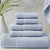 Retreat Blue Cotton Tencel Antimicrobial 6PC Towel Set